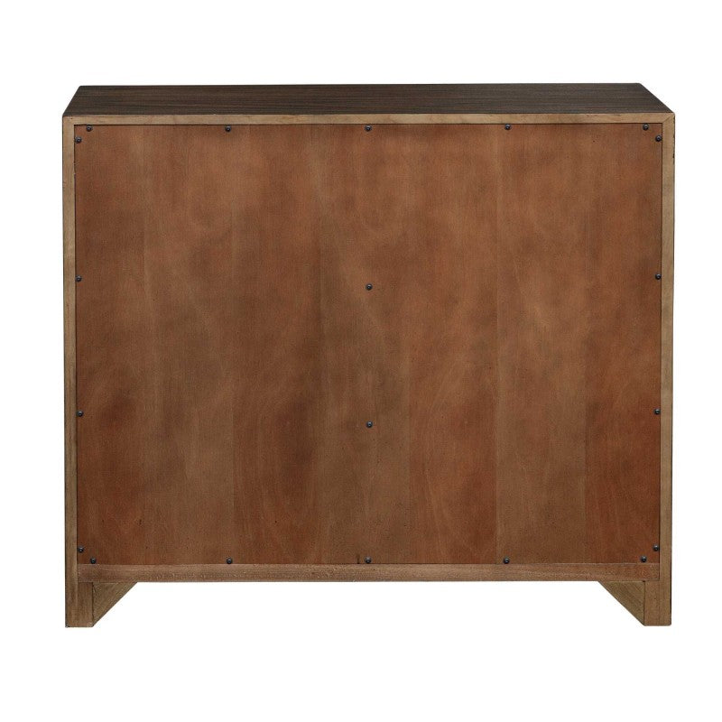 Bowtie - 3 Drawer Mid-Century Chest - Dark Brown