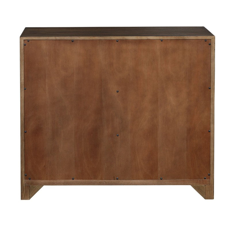 Bowtie - 3 Drawer Mid-Century Chest - Dark Brown
