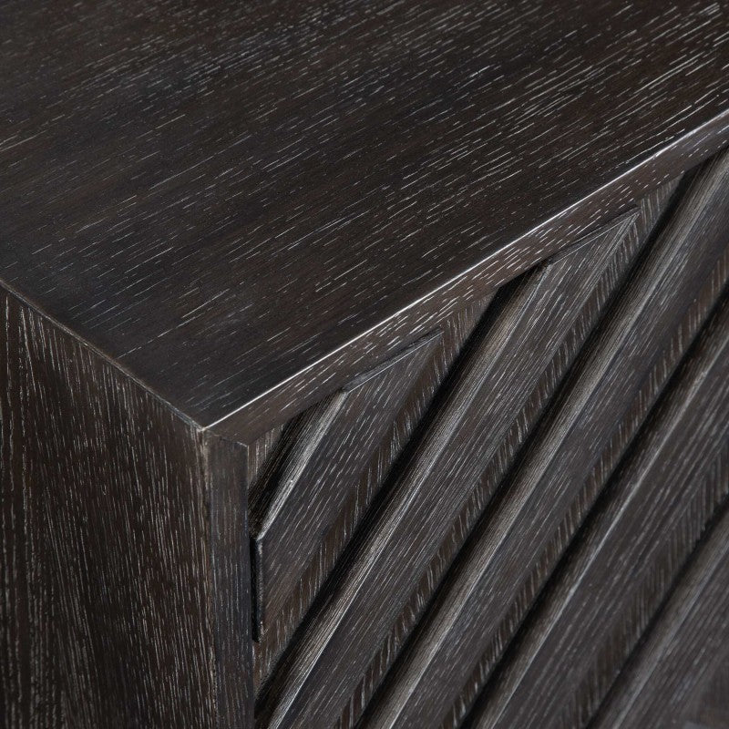 Faulkner - 4 Door Cabinet - Black