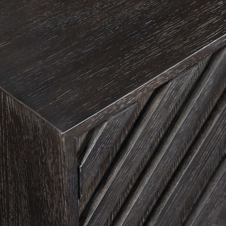 Faulkner - 4 Door Cabinet - Black