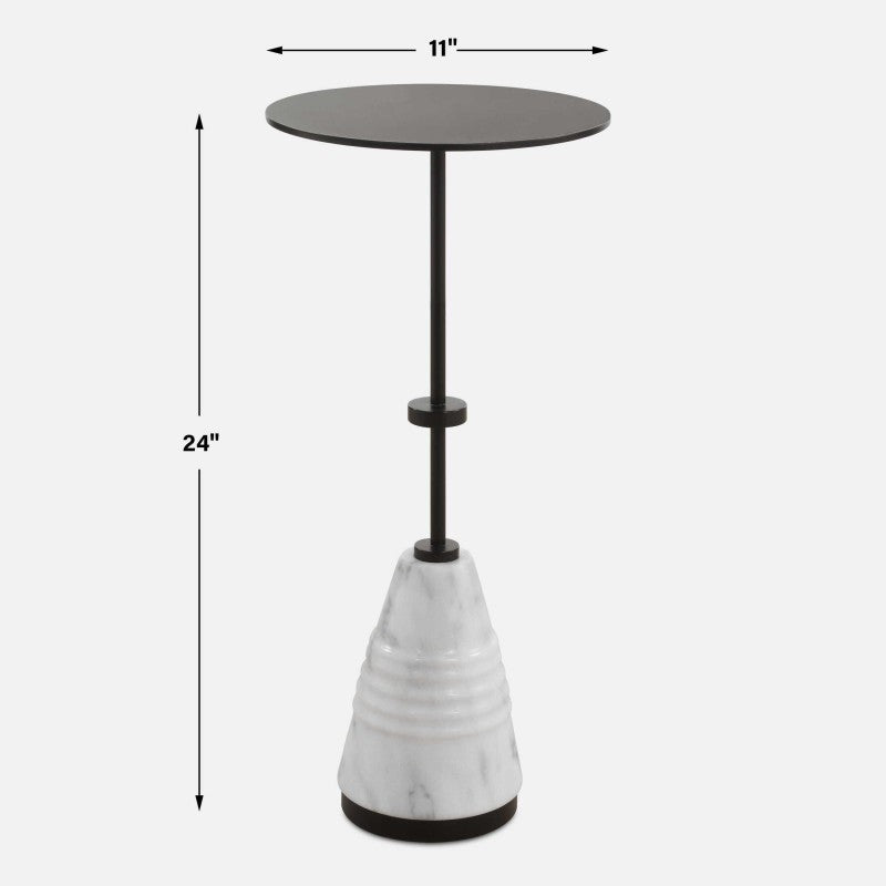 Kincaid - Metal Drink Table - White