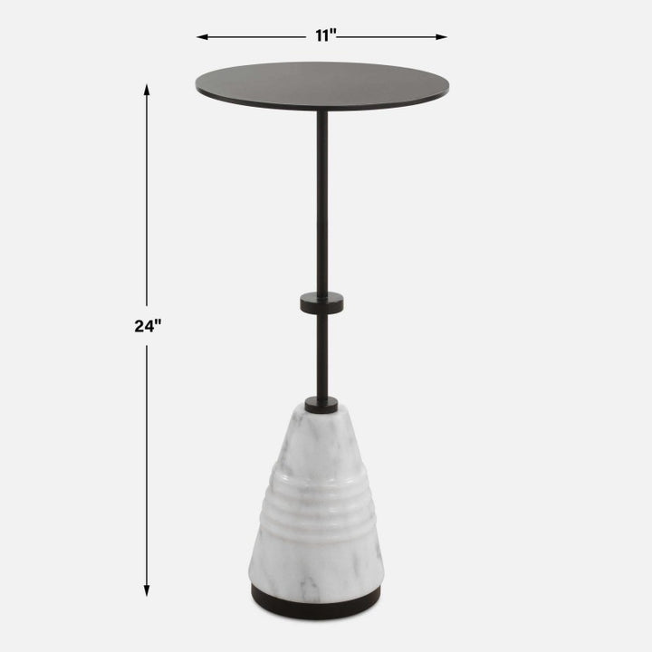 Kincaid - Metal Drink Table - White