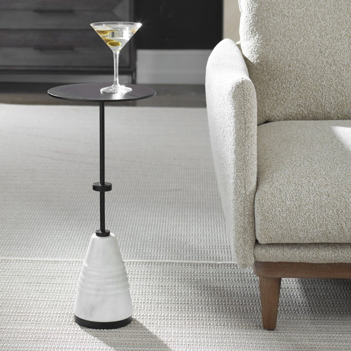 Kincaid - Metal Drink Table - White