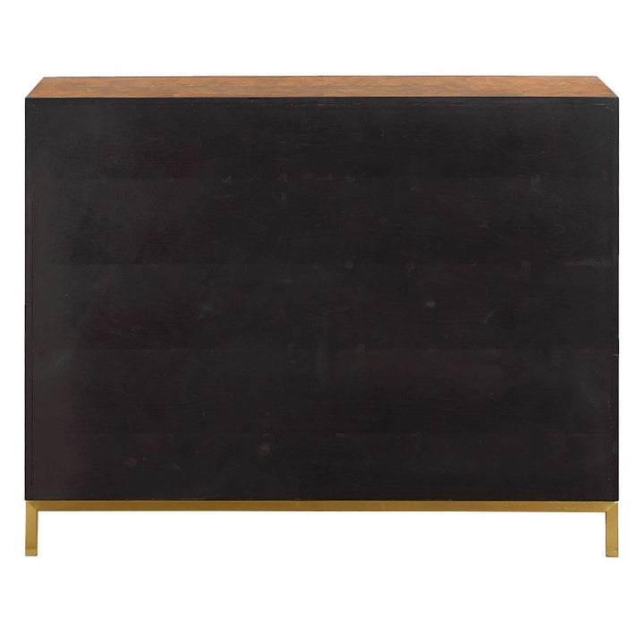 Jethro - Burl 2 Door Cabinet - Woodtone