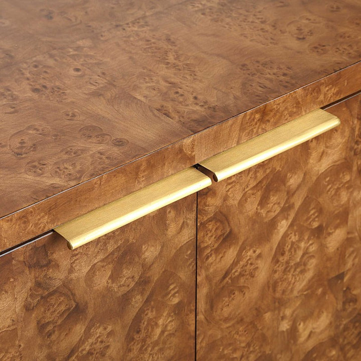 Jethro - Burl 2 Door Cabinet - Woodtone
