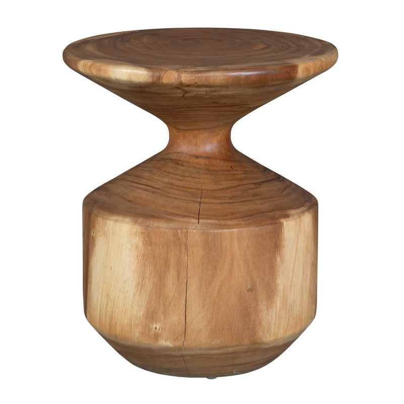 Lynx - Hourglass Accent Table - Dark Brown