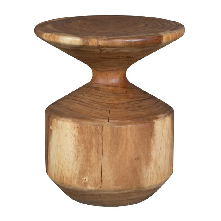 Lynx - Hourglass Accent Table - Dark Brown