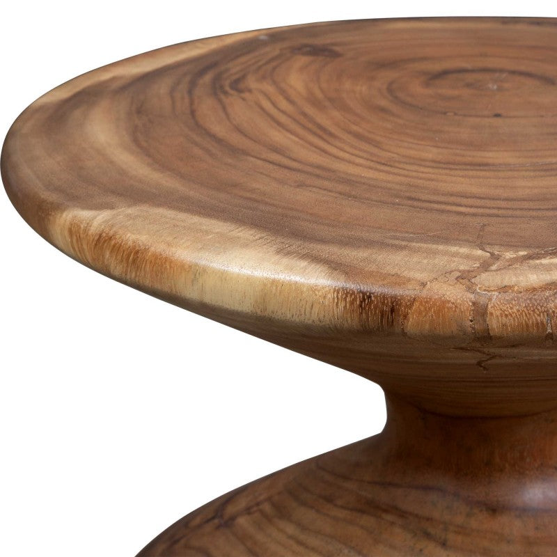 Lynx - Hourglass Accent Table - Dark Brown
