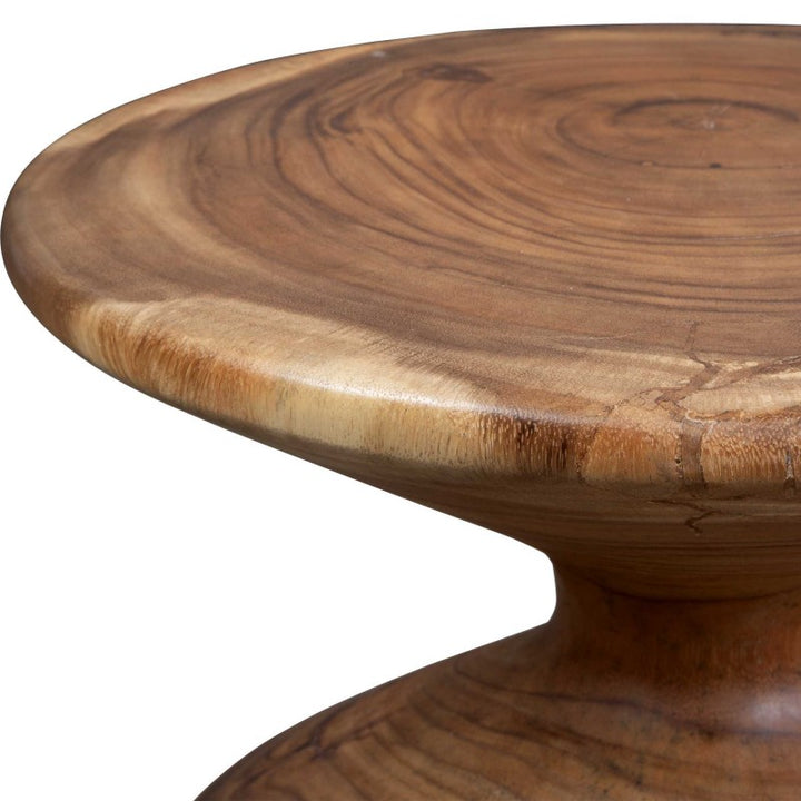 Lynx - Hourglass Accent Table - Dark Brown