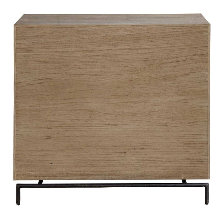 Millard - Curved 4 Drawer Chest - Woodtone