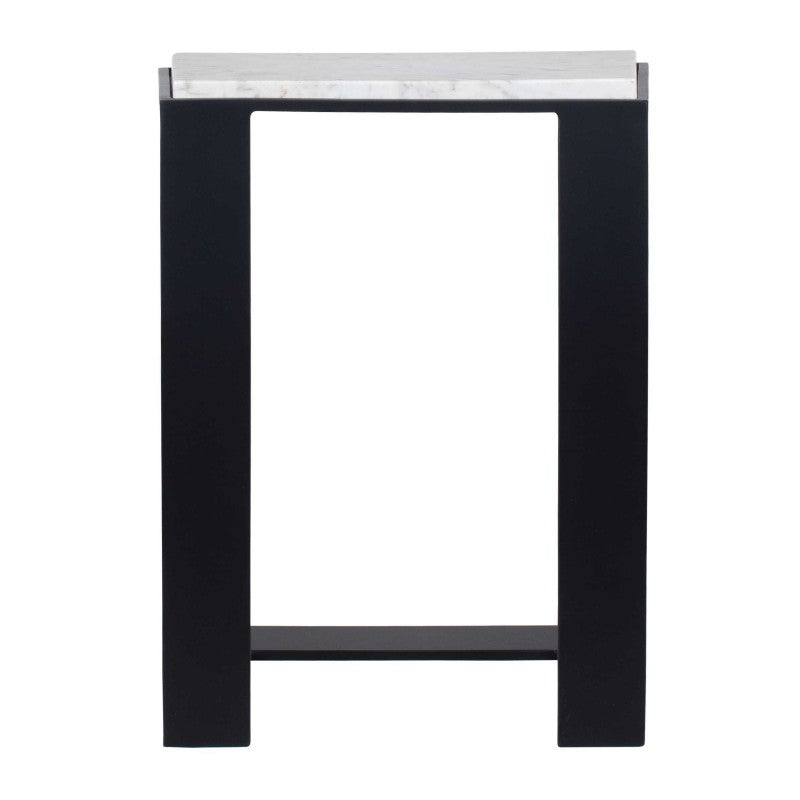 Kenora - Marble Accent Table - White
