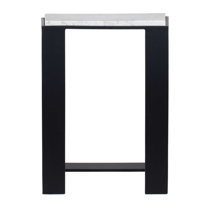 Kenora - Marble Accent Table - White