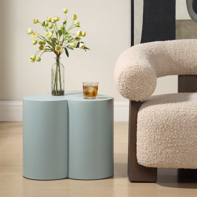 Beven - Outdoor Accent Table - Light Blue