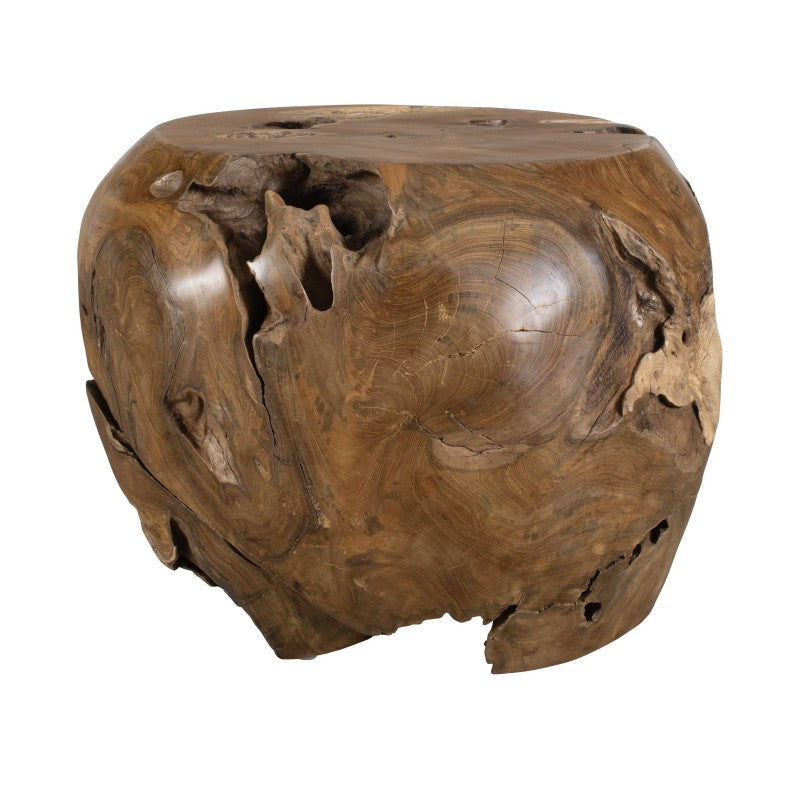 Sola - Outdoor Side Table - Brown / Woodtone