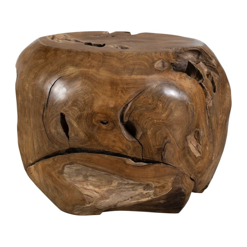 Sola - Outdoor Side Table - Brown / Woodtone