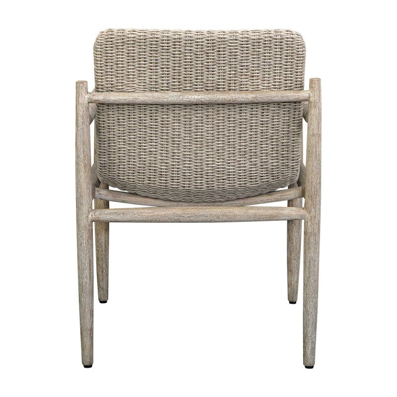 Sumba - Wicker Outdoor Dining Chair - Gray