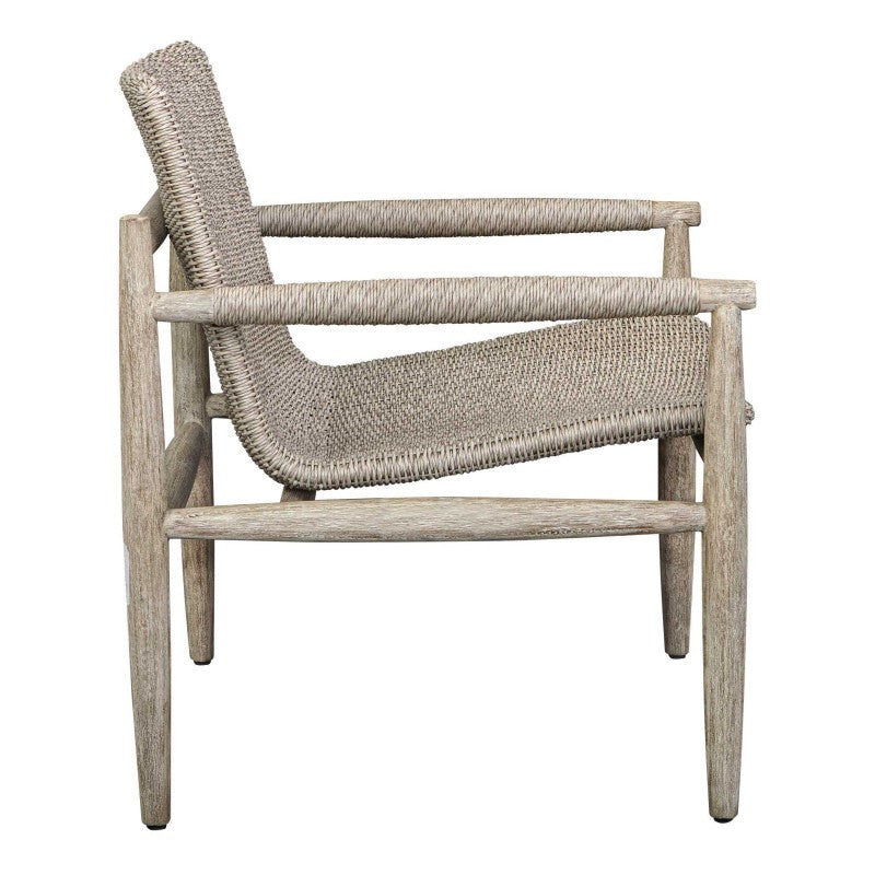 Sumba - Wicker Outdoor Lounge Chair - Gray