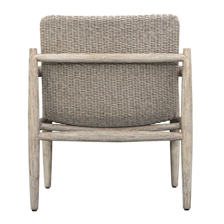 Sumba - Wicker Outdoor Lounge Chair - Gray