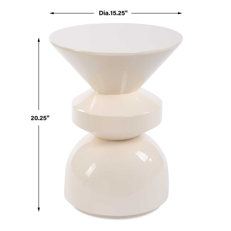 Lyford - Modern Accent Table - White