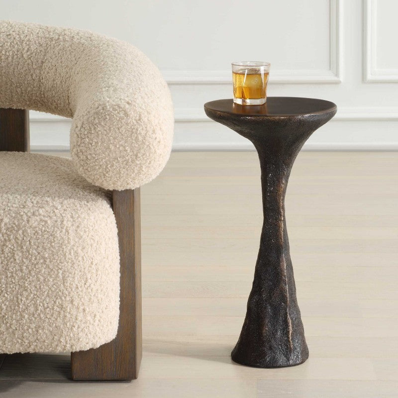 Milan - Outdoor Drink Table - Dark Bronze
