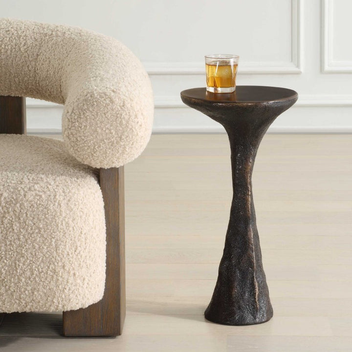 Milan - Outdoor Drink Table - Dark Bronze