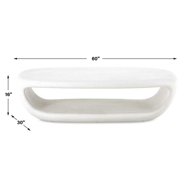Leyton - Outdoor Coffee Table - White