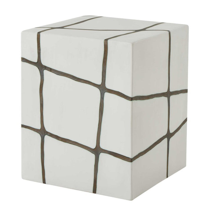 Rocklyn - Garden Stool - Bronze / White