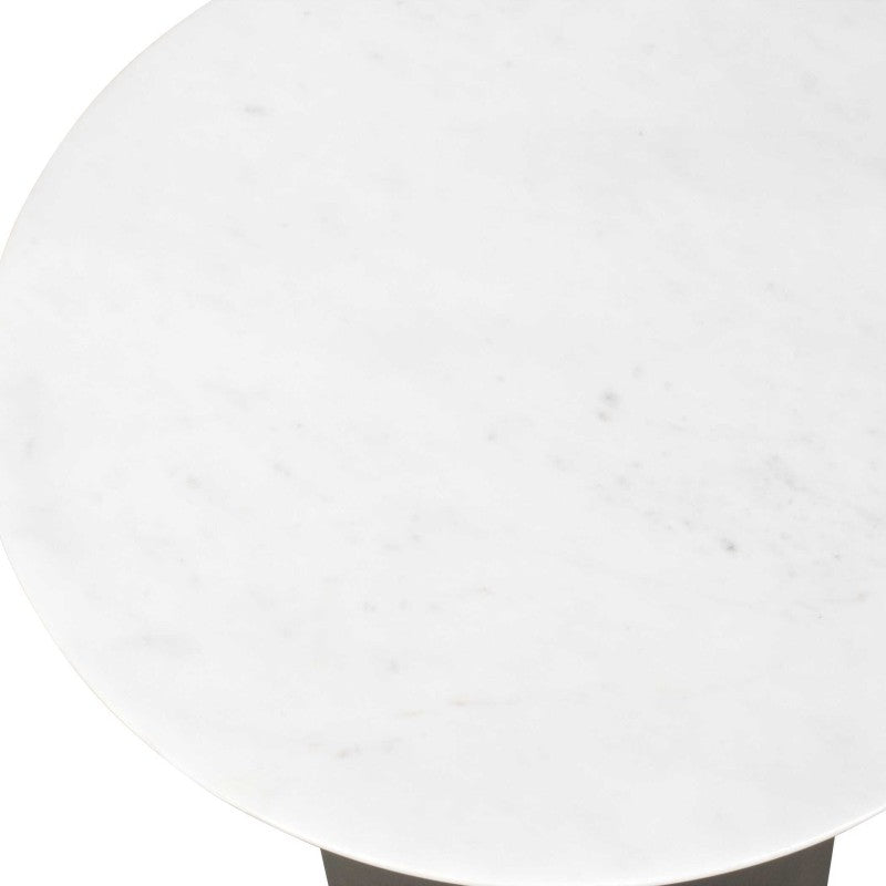 Olso - Outdoor Accent Table - Bronze / White