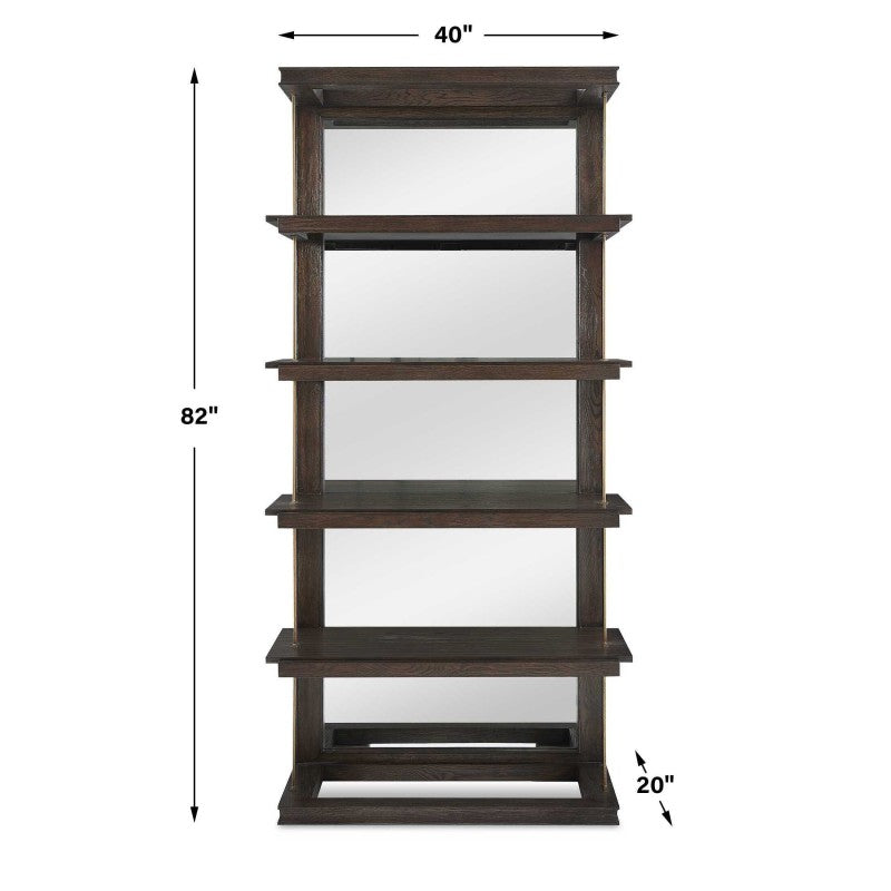 Kai - Etagere - Dark Walnut