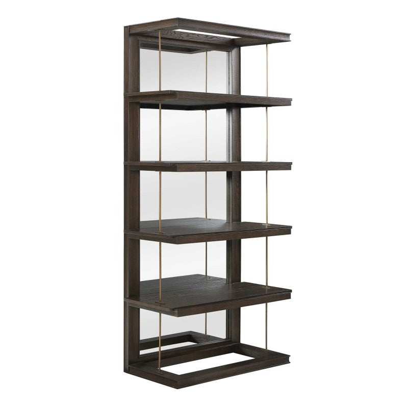 Kai - Etagere - Dark Walnut