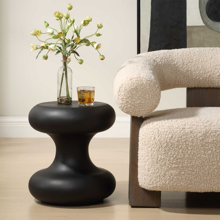 Robles - Outdoor Accent Table - Black