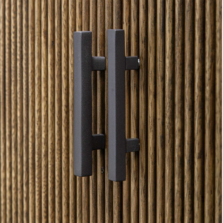 Pinstripe - 2 Door Cabinet - Dark Brown