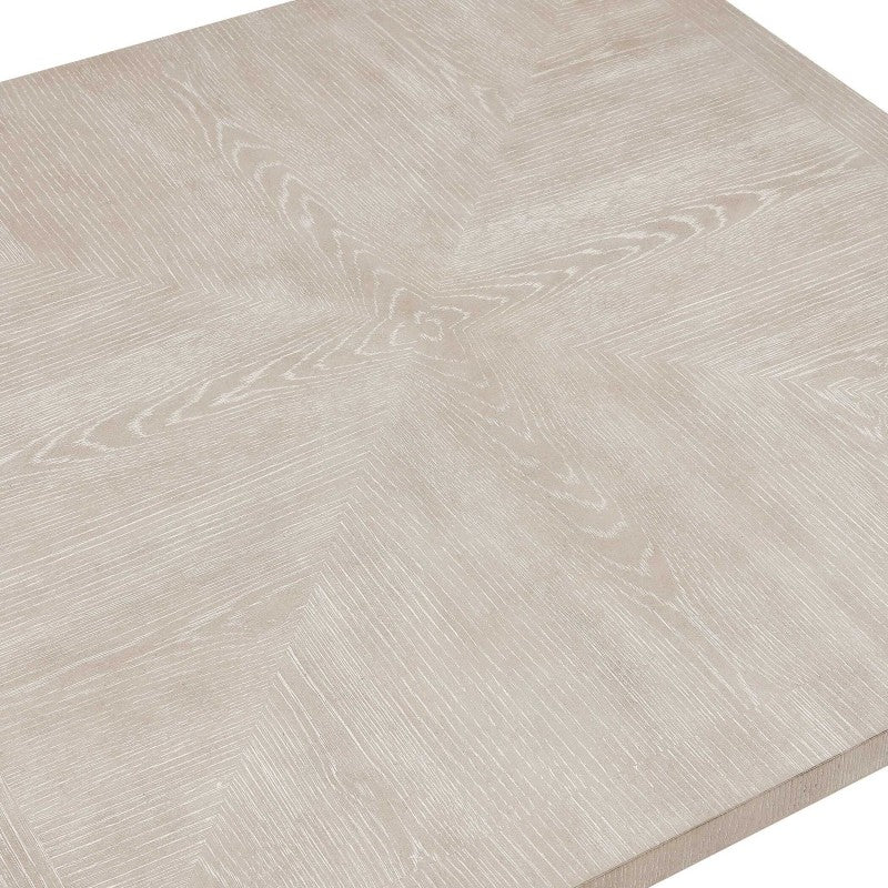 Noval - Square Dining Game Table - White / Woodtone