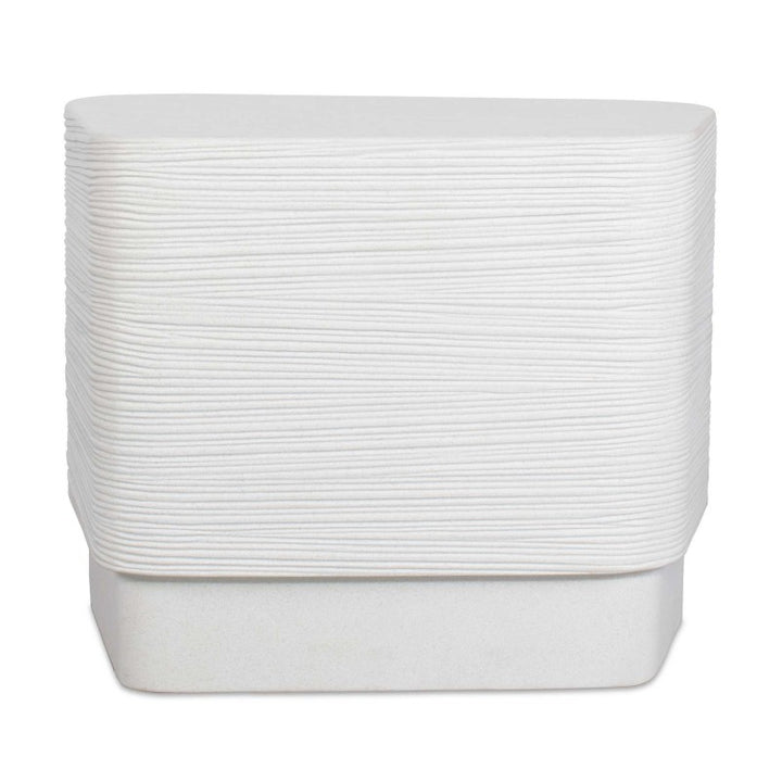 Saltwater - Concrete Side Table - White