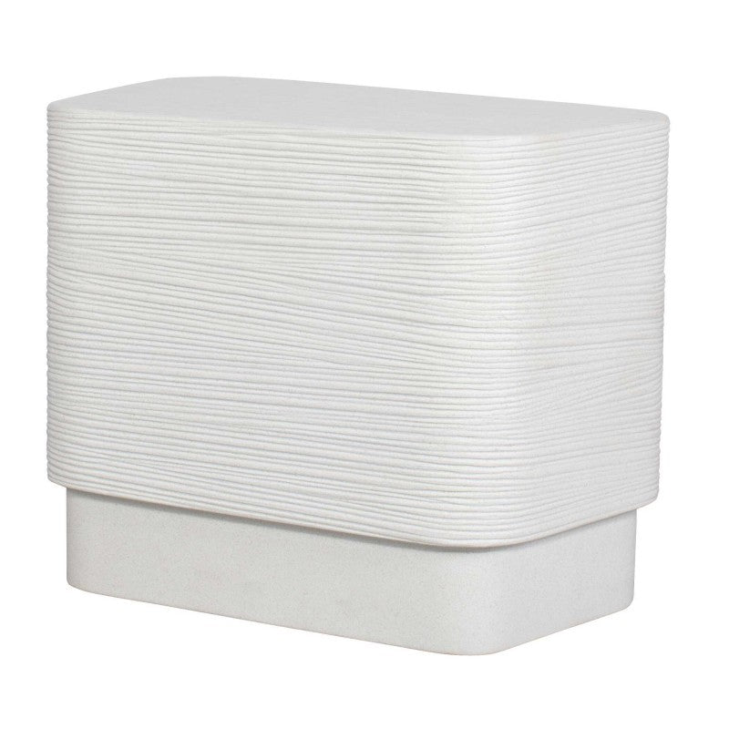 Saltwater - Concrete Side Table - White