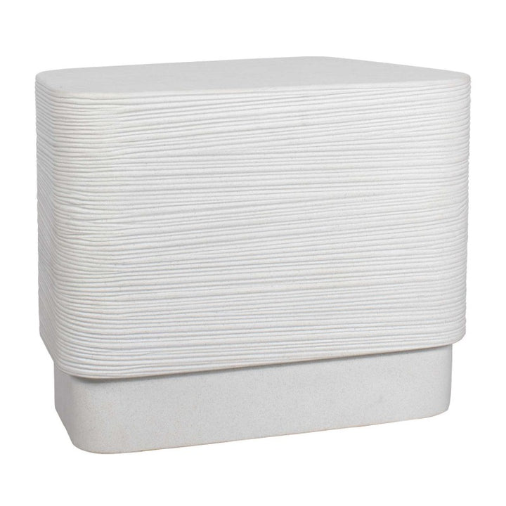 Saltwater - Concrete Side Table - White