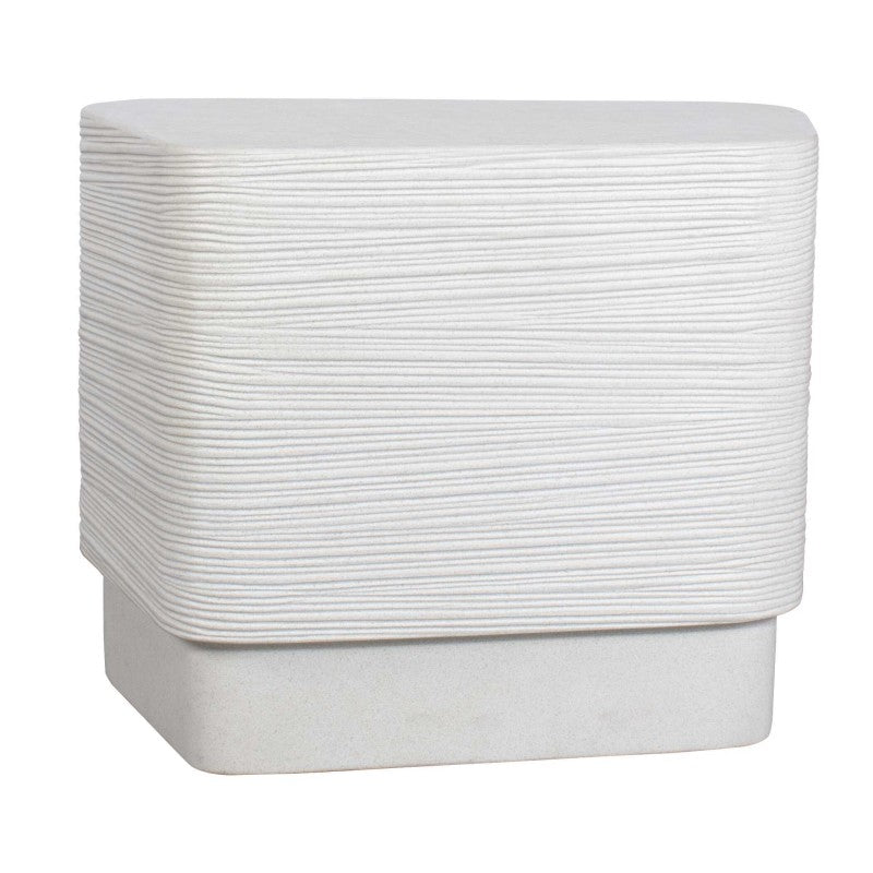 Saltwater - Concrete Side Table - White