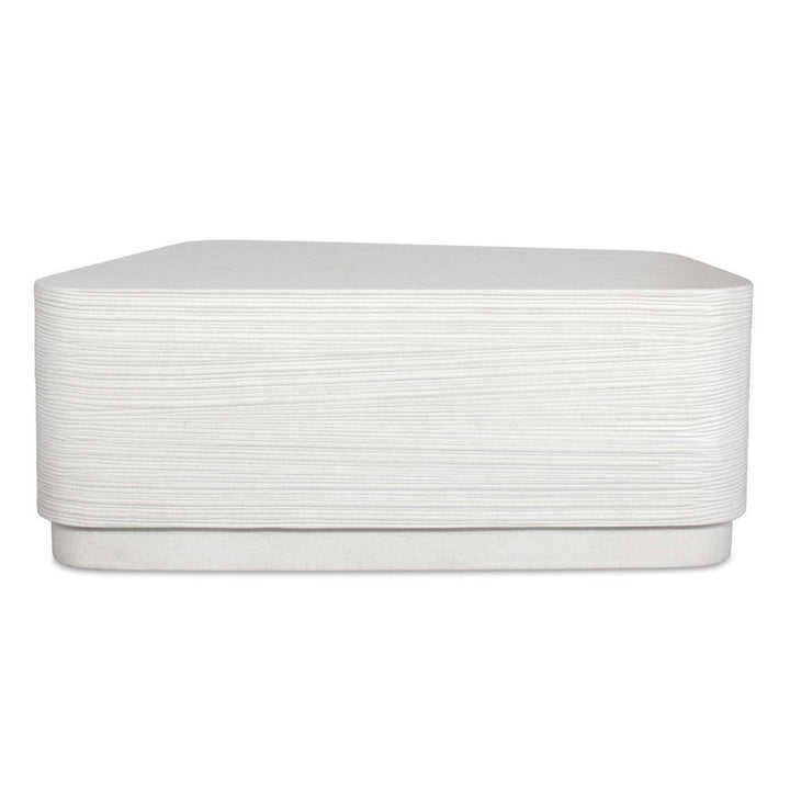 Saltwater - Concrete Coffee Table - White