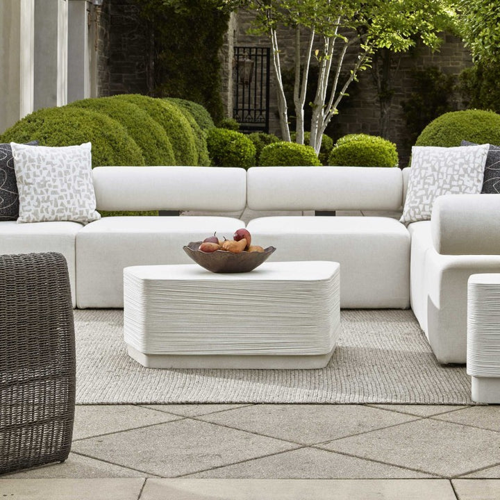 Saltwater - Concrete Coffee Table - White