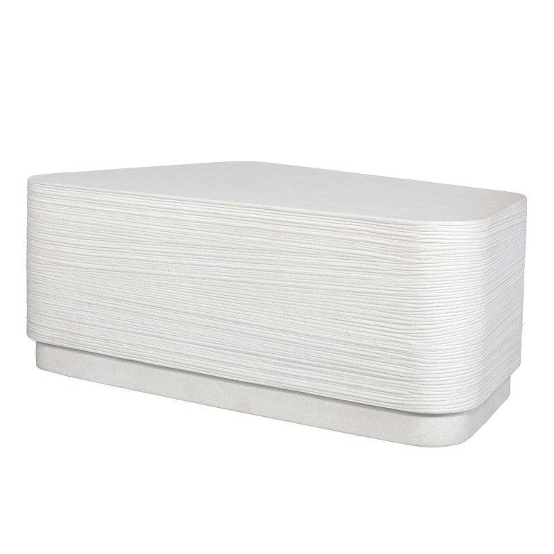 Saltwater - Concrete Coffee Table - White