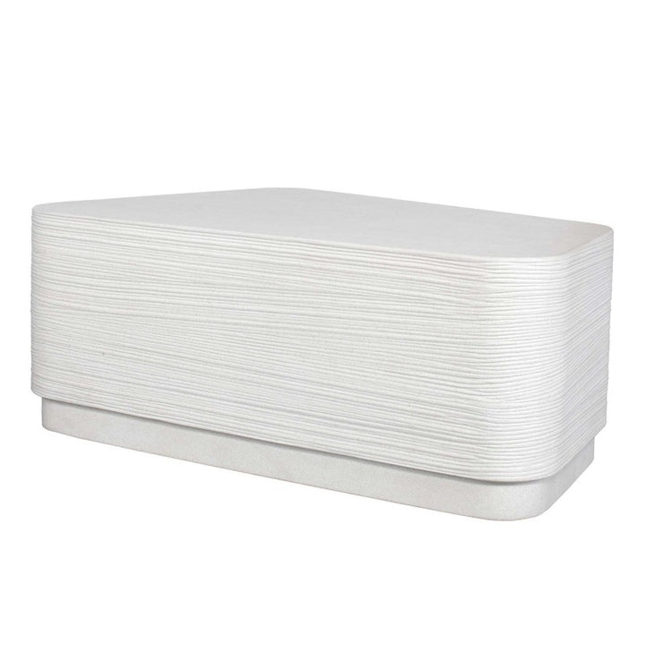 Saltwater - Concrete Coffee Table - White