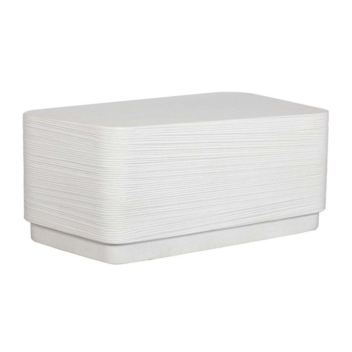 Saltwater - Concrete Coffee Table - White