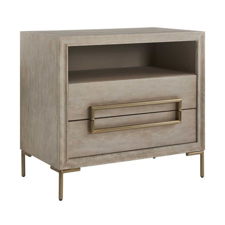 Alessia - Modern Side Table - Light Oak