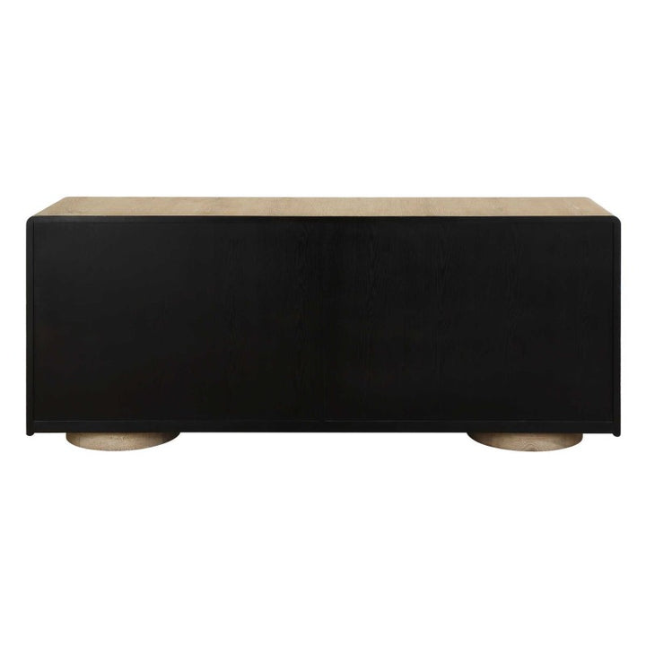Evanston - 4 Door Natural Oak Cabinet - Woodtone