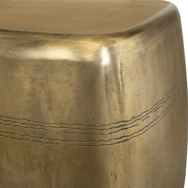 Saguaro - Indoor-Outdoor Side Table - Brass / Gold