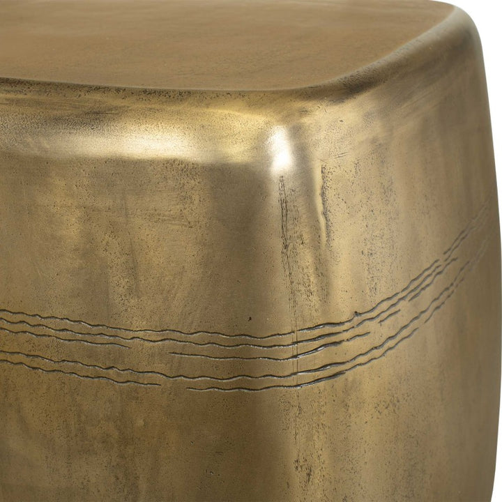Saguaro - Indoor-Outdoor Side Table - Brass / Gold