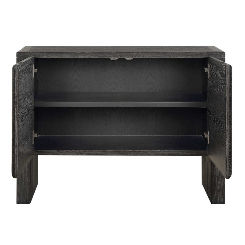 Bierk - 2 Door Cabinet - Dark Stain