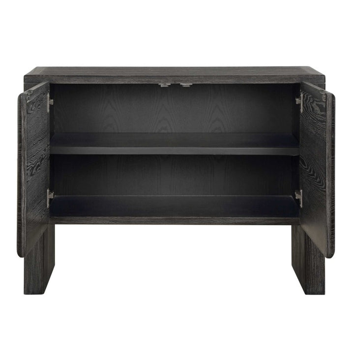 Bierk - 2 Door Cabinet - Dark Stain
