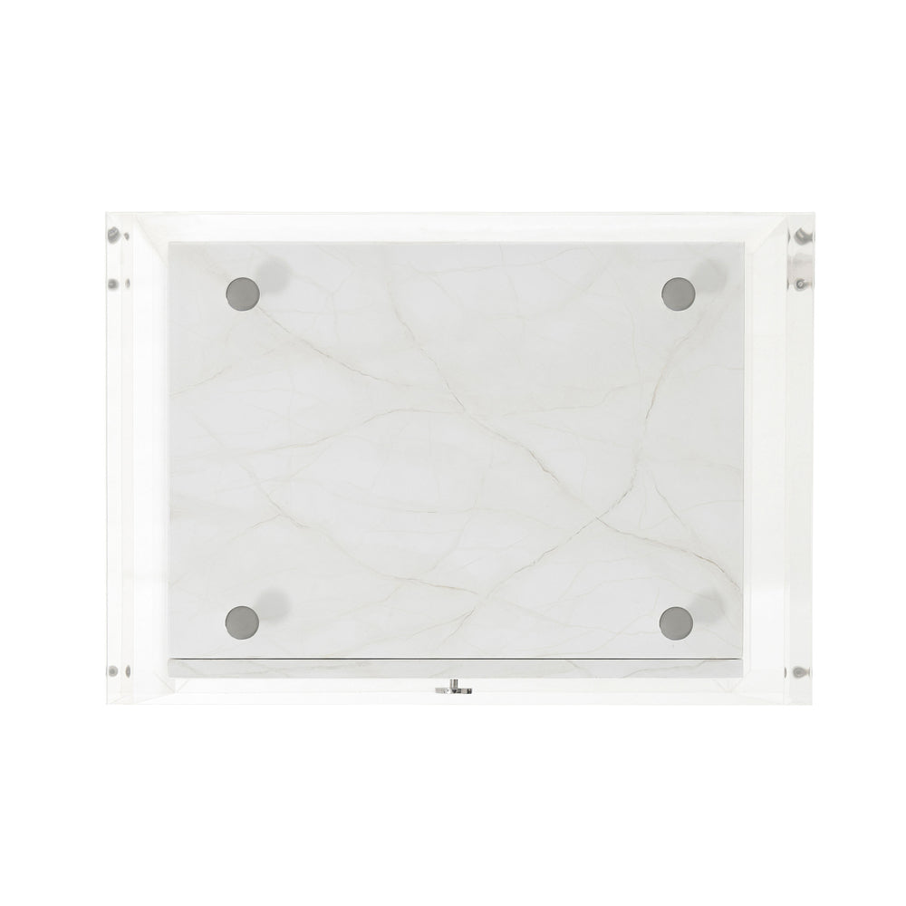 Generation (Faux Carrara) Side Table