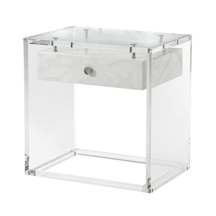 Generation (Faux Carrara) Side Table